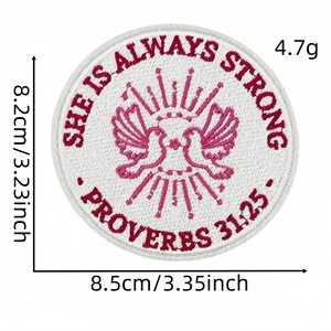 Parche Bordado con Citas Bíblicas, Proverbios y <span class=keywords><strong>Salmos</strong></span>, la Palabra <span class=keywords><strong>de</strong></span> Dios Sanca, Fe, Insignias Termoadhesivas para Ropa, Decoración DIY - Product Image 5