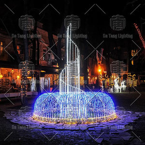 Custom Christmas Fountain Motif Display <b>Light</b> for Theme Parks, Streets and Seasonal Lighting Projects - Product Image 5