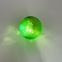 Ballon rebondissant lumineux LED personnalisé avec logo, 47 mm, en caoutchouc transparent, multicolore, pour enfants et adultes, jouets promotionnels, cadeaux de fête