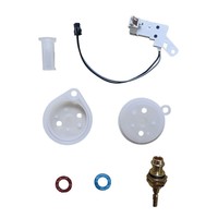 Kit de réparation pour chauffe-eau à gaz avec boîtier blanc, micro-interrupteur, régulateur de débit standard et filtre à valve en polyamide