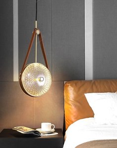 โคมไฟระย้าทองเหลืองแบบเรียบหรูสำหรับห้องรับประทานอาหาร โต๊ะบาร์ ห้องนอน ข้างเตียง - Product Image 6