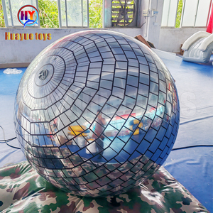 Reflectante PVC brillante inflable Disco espejo <span class=keywords><strong>esfera</strong></span> globos inflable Disco espejo colgante bola <span class=keywords><strong>para</strong></span> evento Fiesta plata 100CM - Product Image 5