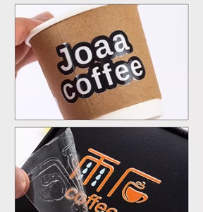 Rouleau d'autocollants promotionnels d'usine personnalisés pour sacs à café, tasses, bouteilles, emballages alimentaires, étiquettes logo, autocollants décoratifs imperméables de remerciement - Product Image 4