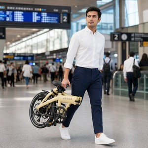 Bicicleta Plegable AVIUS Sand de 20 Pulgadas y 7 Velocidades, Cuadro de Acero de Alto Carbono, Frenos de Disco Dobles, Plegado con un Clic - Product Image 6