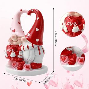 Nouvelle sortie transfrontalière, cadeau d'amoureux pour la Saint-Valentin, décoration de table à la maison, statue de nain en résine à la mode - Product Image 1