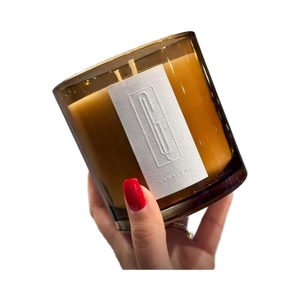 Etichette di Packaging di Lusso con Logo 3D Personalizzato, Adesivi in Carta Testurizzata Impermeabile per Barattoli di Candele - Product Image 6