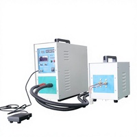 Promo Panas Tungku Induksi Frekuensi Tinggi Mini 30kg Mesin PLC Kondisi Baru Pemanasan Cepat untuk Pengecoran Perhiasan Emas Perak
