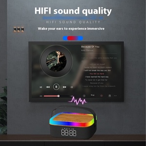 Reloj de escritorio portátil inteligente PX05, altavoz <span class=keywords><strong>Bluetooth</strong></span> con luz nocturna RGB, <span class=keywords><strong>Mini</strong></span> carga inalámbrica personalizable, batería de larga duración - Product Image 5