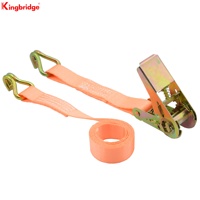 Kingbridge 0.8T Haute résistance 25mm Largeur de ceinture Sangle à cliquet Polyester Caoutchouc Échafaudage Ceinture d'arrimage Cravate Échelle Pièces d'échafaudage