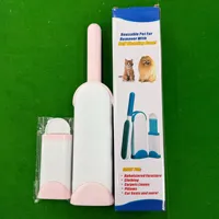 Brosse réutilisable de luxe pour enlever les poils d'animaux, rouleau électrostatique double face pour l'élimination des poils de chat, peigne pour salle de bain