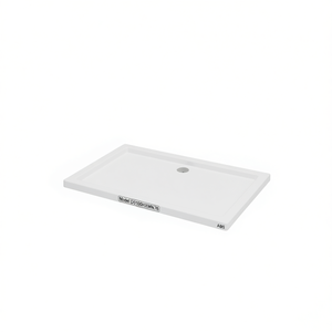 Base de Ducha Rectangular Blanca de ABS, 27.6 x 39.4, Modelo D0100HXMN76, Drenaje Central - Product Image 1