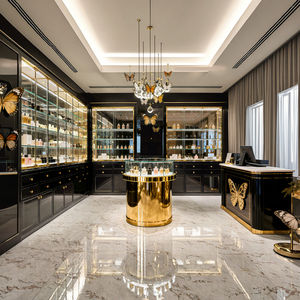 Exhibidor <span class=keywords><strong>de</strong></span> Perfumes <span class=keywords><strong>de</strong></span> Vidrio Templado con Iluminación LED Personalizada <span class=keywords><strong>de</strong></span> Lujo, Estante <span class=keywords><strong>de</strong></span> Exhibición <span class=keywords><strong>de</strong></span> Perfumes <span class=keywords><strong>de</strong></span> MDF con Estantes Escalonados, Gabinete <span class=keywords><strong>de</strong></span> Almacenamiento para Tiendas Minoristas - Product Image 3