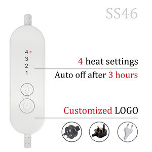 Couverture chauffante électrique 220 V à 4 niveaux de chaleur, double zone, sous-<span class=keywords><strong>matelas</strong></span> chauffant électrique - Product Image 6