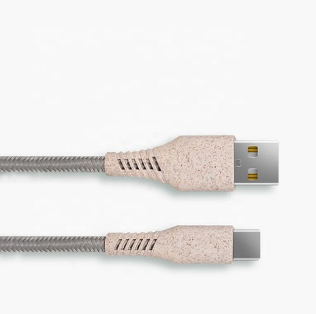 Eco-friendly Biodegradable USB Type C Fast Charging Data Cables Mobile Phone Cable