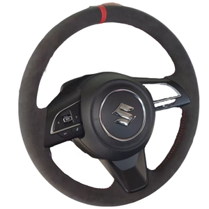 Volante de coche deportivo de gamuza - Product Image 1