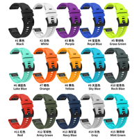 Bracelet de montre en silicone d'extérieur RYB 22 mm 26 mm pour montre Garmin Tactix 7 Pro Quatix 3 6X 7X Descent G1