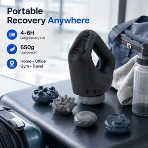 Masseur vibrant portatif pour tissus musculaires, personnalisé OEM ODM, avec batterie 2200 mAh, respectueux des cheveux, pour thérapie par vibration et pétrissage - Product Image 3