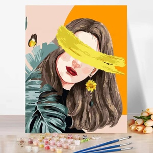 Peinture par numéros DIY en promotion, toile peinte à la main, art décoratif mural, photo personnalisée - Product Image 2