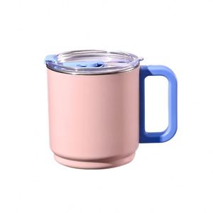 304 Stainless Steel Creative Trends Water Cup with Lid Student 430ml Milk Cup Office <b>Mug</b> Logo Gift Cup - Product Image 5
