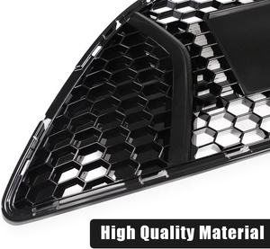 फोर्ड फोकस के साथ फ्रंट बम्पर ग्रिल 2013 2014 एब्स ग्लॉस ब्लैक ग्रिल रेडिएटर हुड हनीकॉम्ब - Product Image 3