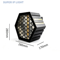 Lumière stroboscopique hexagonale rétro LED 60W, effet de scène DMX pour concert, événement, mariage