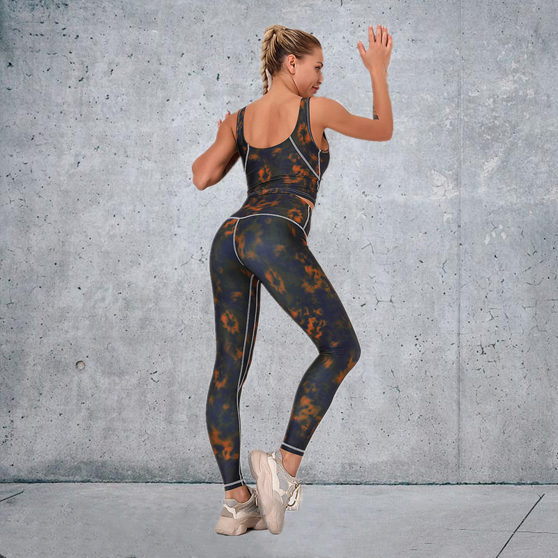 New Fashion Modern Breathable Workout Clothing Women Active Wear  Yoga Pants  BRA  5 colors fitness