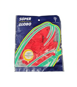 ลูกโป่งลาเท็กซ์ Vilx Super Globo ขนาด 30x50 ซม. สีแดง สำหรับตกแต่งงานปาร์ตี้ อุปกรณ์จัดงานวันเกิดเด็ก - Product Image 1