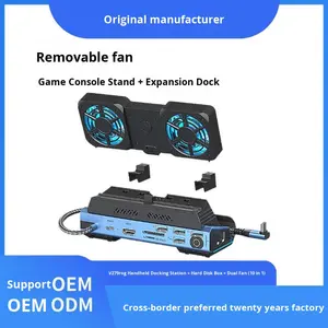 แท่นวาง <span class=keywords><strong>ASUS</strong></span> ROG Ally สำหรับเล่นเกม พร้อมพัดลมระบายความร้อนแบบถอดได้ และช่องใส่ SSD รองรับการเชื่อมต่อ HDTV 4K พอร์ต USB เพื่อเพิ่มประสิทธิภาพ - Product Image 3