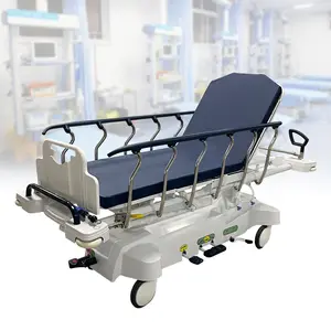 Troli ambulans hidrolik kualitas tinggi, kereta perenggang darurat medis mewah