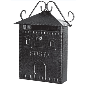 BOÎTE AUX LETTRES RÉSIDENCE 'RUSTICA' mm 300x100x360h-Noir - Product Image 1