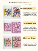 Cuaderno Espiral de Tapa Dura con Diseño de Fresas A5/A4, 100 Hojas de Papel de Alta Calidad, Agenda con Logotipo Personalizado, Diario, Regalo