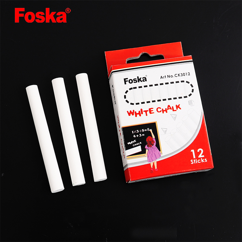 Высококачественный детский школьный белый мел без пыли Foska