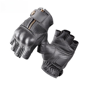 Accessoires pour moto, gants de moto à demi-doigts - Équipement de protection ventilé pour pilote unisexe - Product Image 3