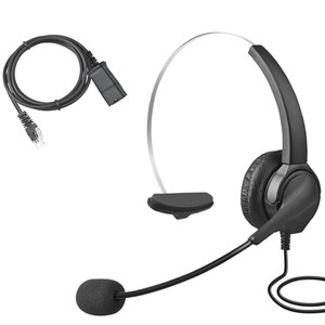 Casque filaire <span class=keywords><strong>USB</strong></span> silencieux avec micro, pour bureau et centre d'appels, avec fonction musique - Product Image 1
