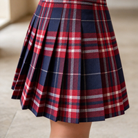 Vente en gros d'usine, uniforme scolaire pour enfants, garçons et filles, ensemble à manches courtes, motif à carreaux, uniforme scolaire