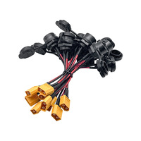 Harnais de câblage personnalisé pour l'automobile Xt60 Lp-16-2, fiche aviation femelle, 2 conducteurs, PVC, cuivre, connexion rapide, courant élevé, IP67, 220V