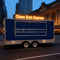 Kiosque commercial bon marché Usa Standard Smoothie Dessert Pancake Donut Cotton Food Truck avec équipement de cuisine complet