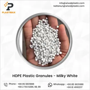 Vente en gros de granulés vierges de polyéthylène HDPE blanc, matière première plastique, 100% écologique - Product Image 3