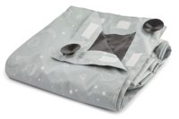 Guardería portátil niños bebé Blackout luz bloqueo cortinas persiana en gris Blackout Shades para dormitorio ventanas
