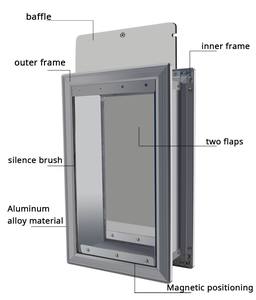 <span class=keywords><strong>Porte</strong></span> moderne <span class=keywords><strong>pour</strong></span> animaux de compagnie en alliage d'aluminium épais <span class=keywords><strong>pour</strong></span> gros chiens installable au mur - Product Image 6