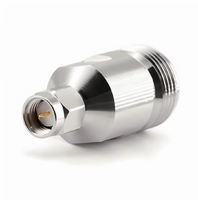 Adaptador ZCOM N(F)-SMA(M) de N Hembra a SMA Macho, Bajo VSWR, Baja Pérdida de Inserción, Conector Coaxial RF de CC-18GHz para Señales de Microondas