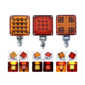ไฟท้ายรถพ่วง LED 12V24V สี่เหลี่ยมสองด้านไฟท้ายรถบรรทุกไฟท้ายรถย้อนกลับผู้ผลิตในวงกว้าง - Product Image 1