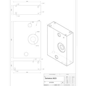 Tanque de Agua Blanco/Neutro de HDPE TEKCNOPLAST SRL Modelo 9023/95 para Barcos, Autocaravanas, Casas Rodantes LT 95, Componentes y Sistemas para RV - Product Image 3