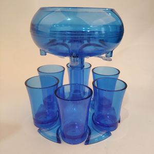 Distributeur de boissons, distributeur de vin, remplissage de liquides, shots avec 6 tasses, fontaine à vin en acrylique - Product Image 5