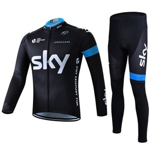 Jersey <span class=keywords><strong>de</strong></span> Ciclismo <span class=keywords><strong>de</strong></span> Manga Larga <span class=keywords><strong>de</strong></span> Nailon y Cachemira para Primavera, Otoño y Verano, <span class=keywords><strong>de</strong></span> Secado Rápido y Transpirable, para Ciclismo <span class=keywords><strong>de</strong></span> Carretera - Product Image 2