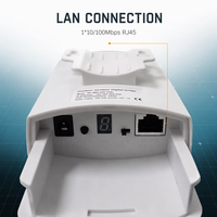 Pont sans fil extérieur 2,4 GHz 300 Mbps pour ascenseur, 802.11b/g/n, antenne 8 dBi IP65, CPE point à point 500 m pour ascenseur et vidéosurveillance