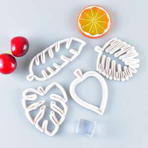 HY 4個トロピカルヤシの葉クッキーカッターガムペースト用フォンダンケーキツール - Product Image 3