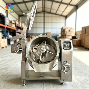 Wok inclinable électrique haut de gamme, chauffage électrique, qualité commerciale, entièrement automatique, fabriqué en Chine | Bouilloire à double enveloppe - Product Image 4