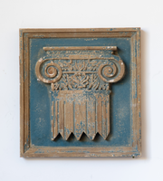 Sculpture antique en bois de ferme, faite à la main, décoration de la maison, Art en bois, Plaque murale suspendue