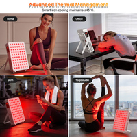 Panneau de luminothérapie rouge OEM économique 100W 70 LED 660nm 850nm QB70-PLUS de bureau pour le visage et le corps entier, bien-être à domicile avec CE RoHS